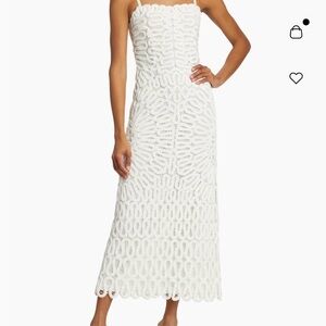 SIMKHAI Elise Crochet Midi-dress